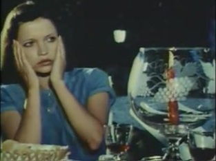 Vintage hottie teases well-hung dudes indoors outdoors