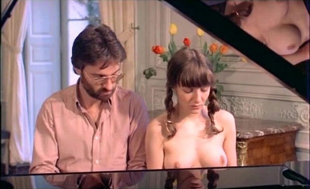 Amazing Brigitte Lahaie gives boyfriends massive orgy