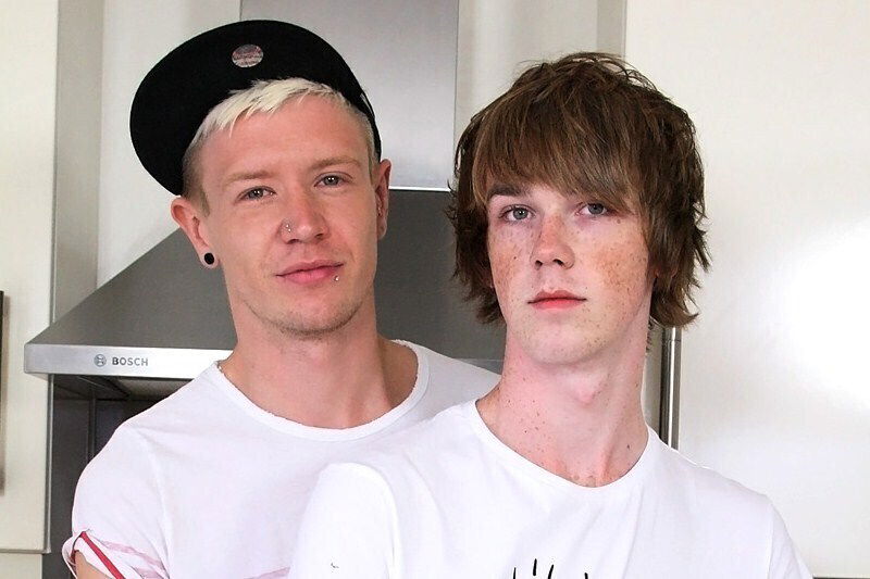 Riley Smith And Kai Alexander - A Meaty Meal In The Kitchen - ExposedEmos