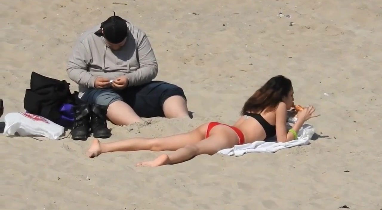 Butt on Beach in Bikini