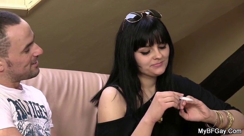 muscular gay seduces her married friend