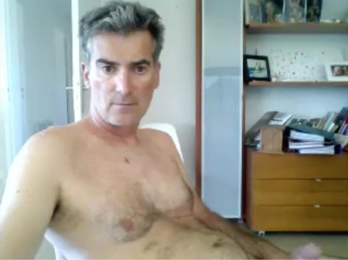 french dad strips down and cums