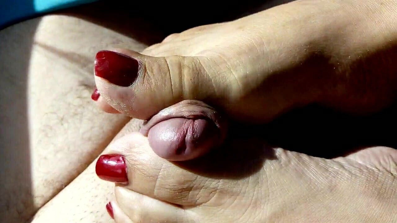 Footjob in the car 2, part 2
