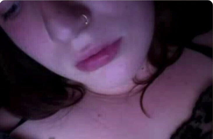 Horny chubby girl masturbates finger