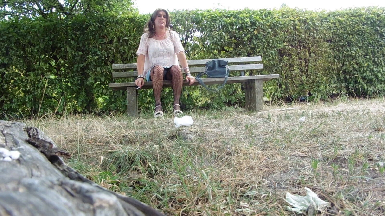 Tranny chillin in the Park