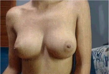 Milking Girl milk on bra cups