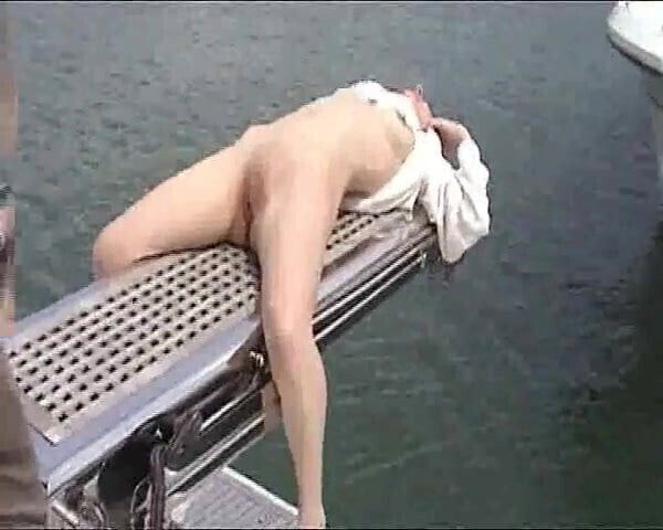 Kim and friend at sea