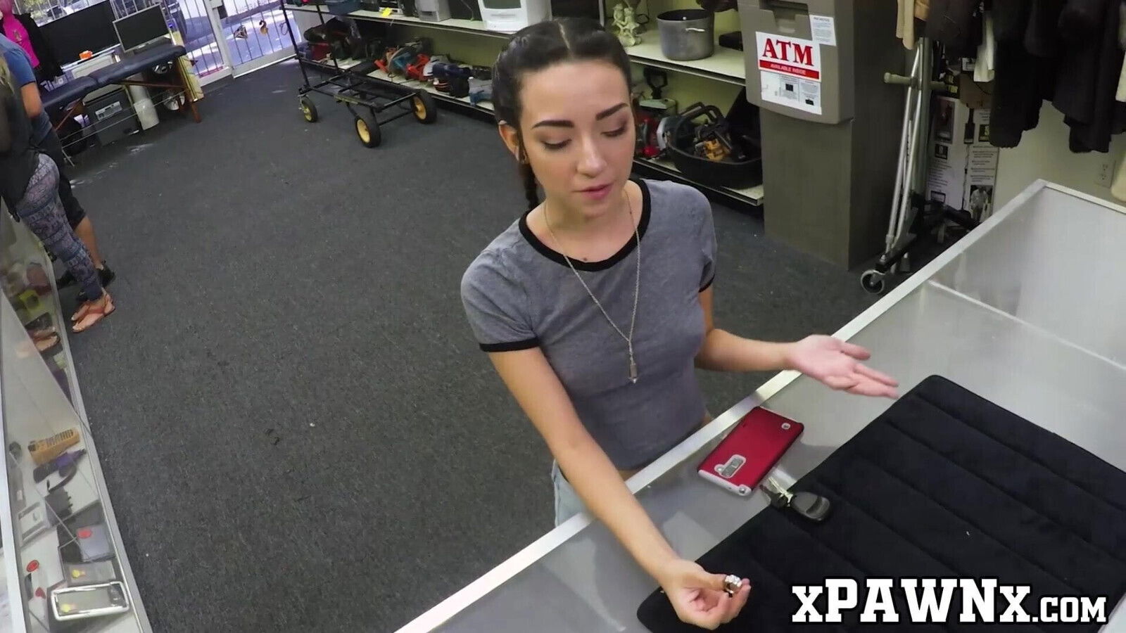 Petite minx Kiley strikes banging deal with pawn broker