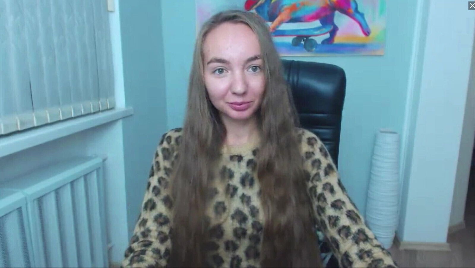 Stunning long hair cute blonde