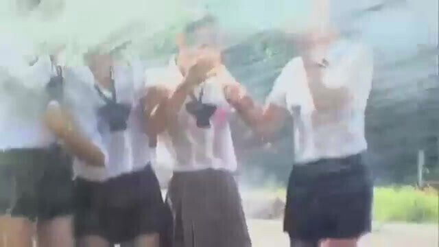 Four Japanese Girls Hosed