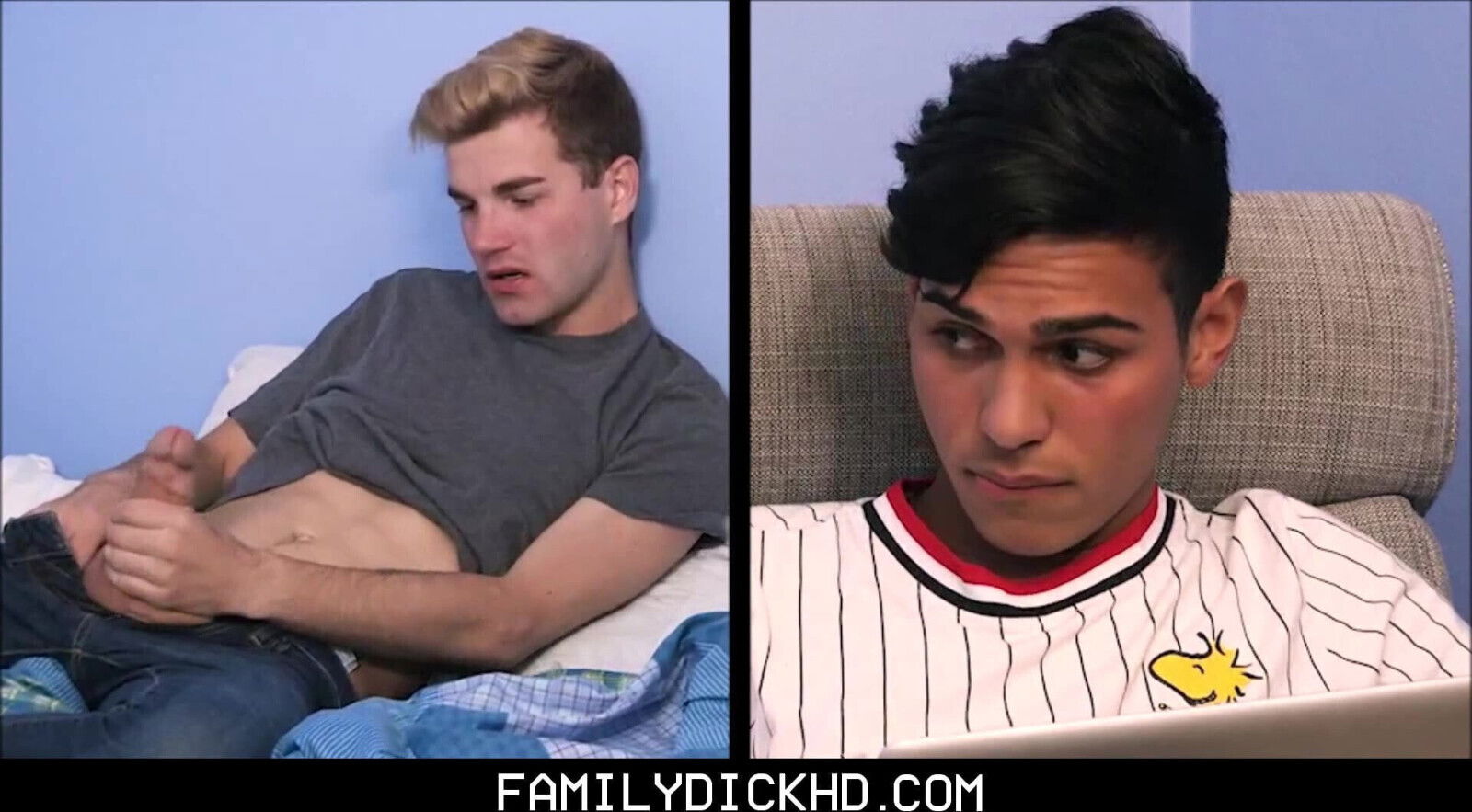 Bear Step Joins Threesome With Step Latino