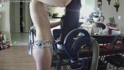 daugheter around house