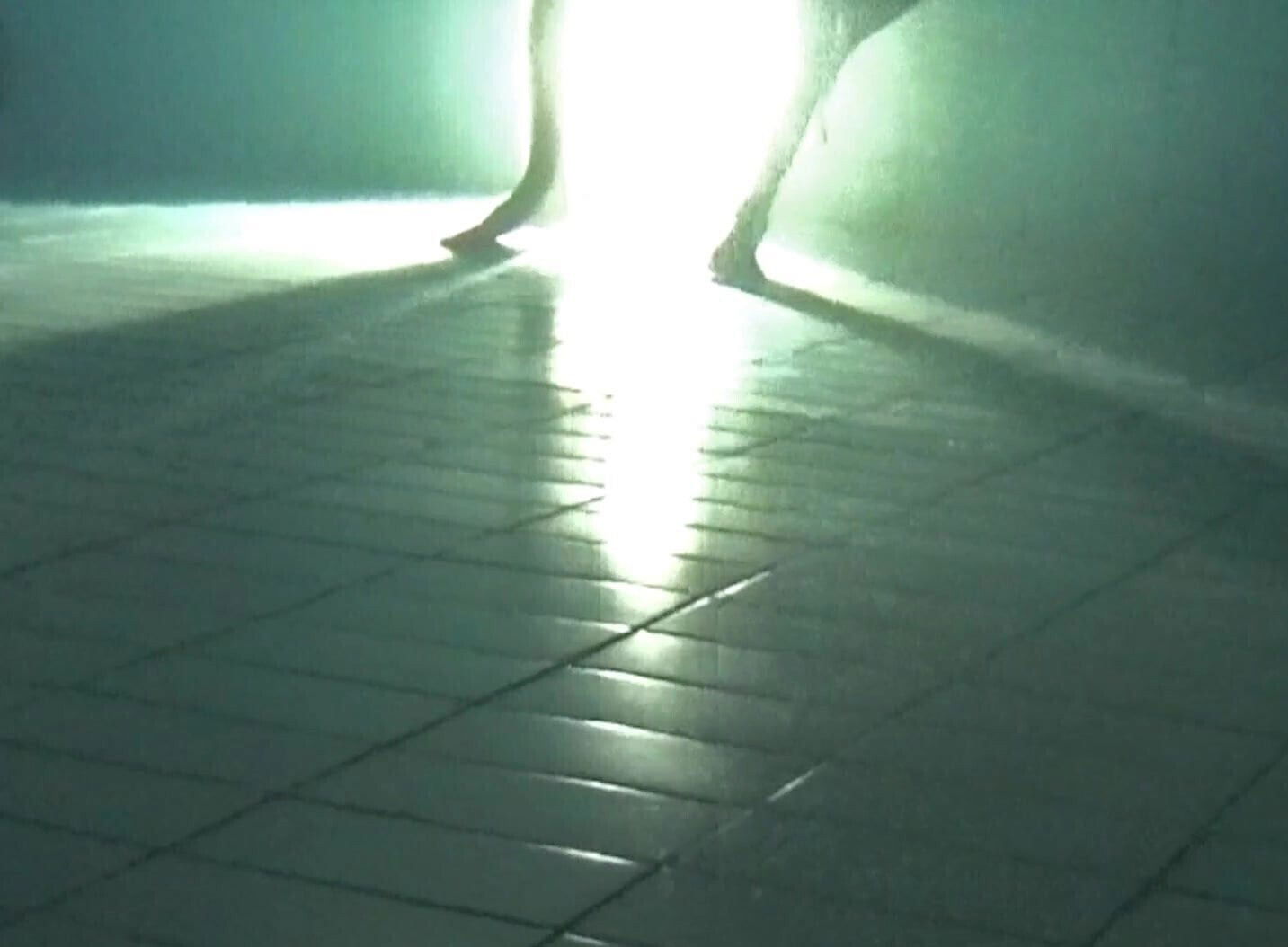 Underwater pool night