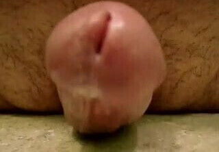 Big huge cock head open pee slit for all to see slide 