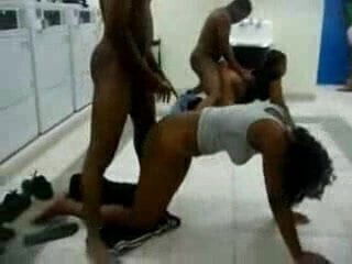 EBONY ORGY 4 BLACK GIRLS GET USED AND ABUSED BY THE BROS