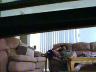 Handjob from my friend while we watch t.v.