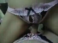 Cum in and on my Panty and Panrtyhose watching ladyboy mpovi