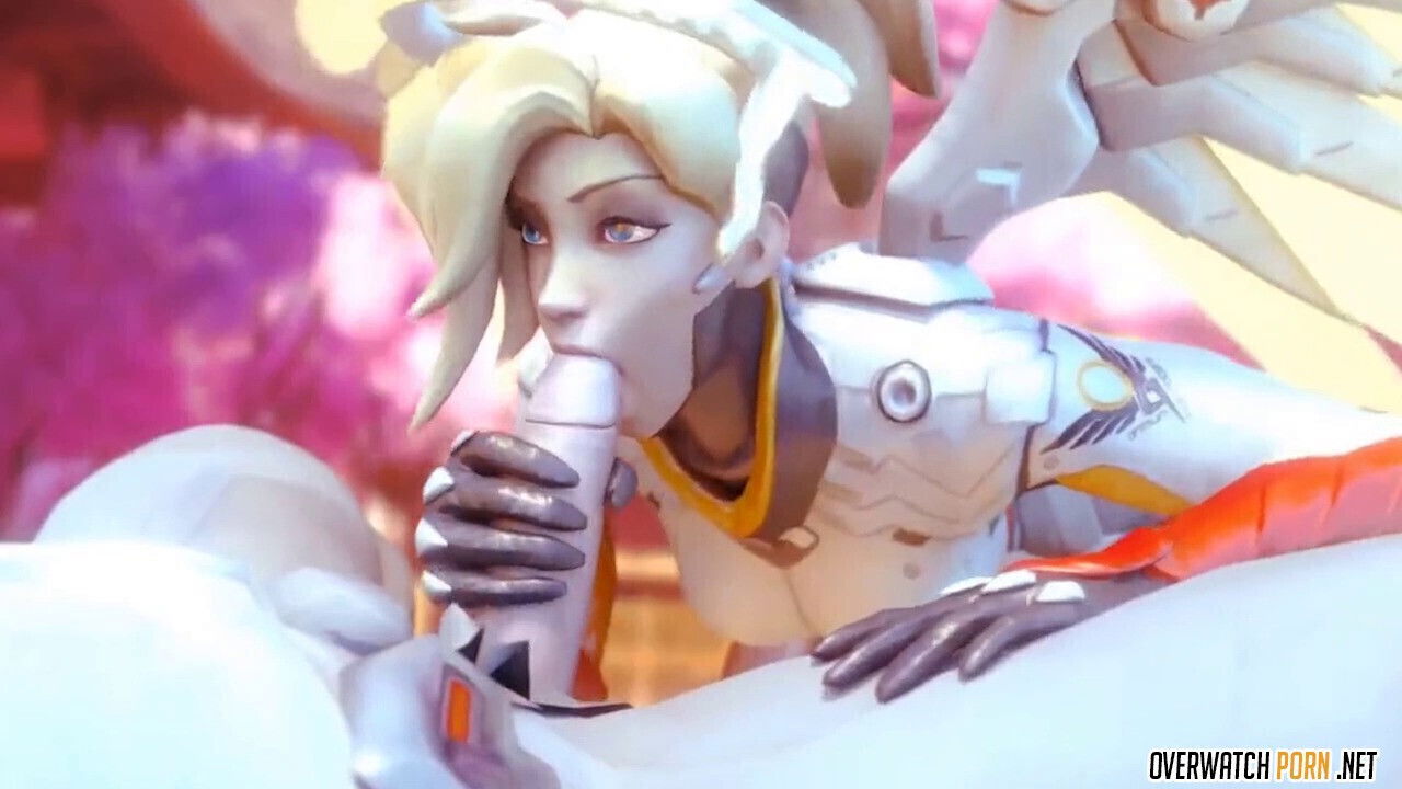 Mercy from Overwatch gets suck dick nicely