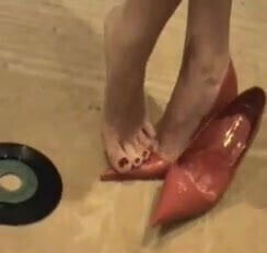 Vintage show pointed shoes