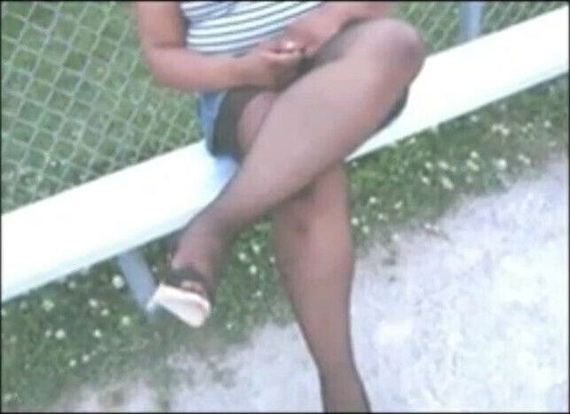 Ebony Legs And Pantyhose