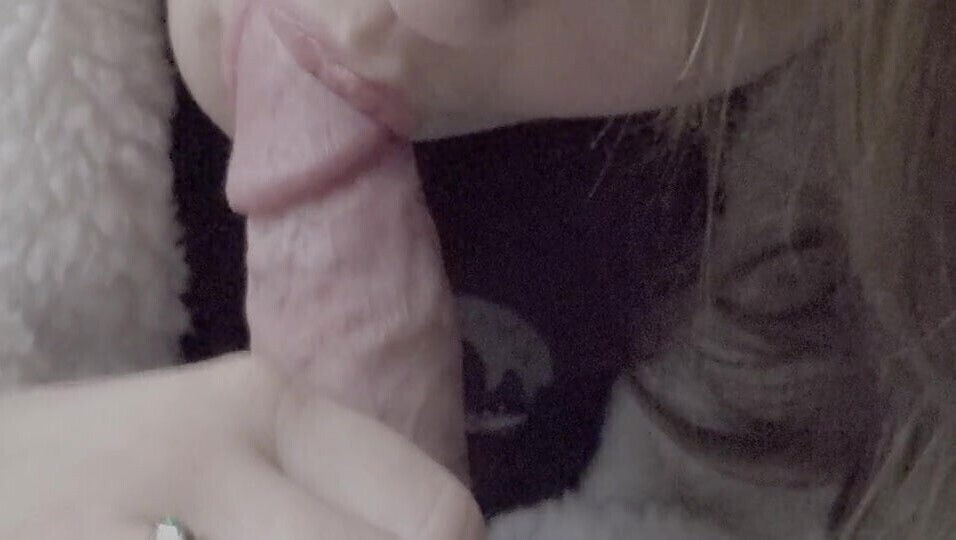 wife gives bj close-up