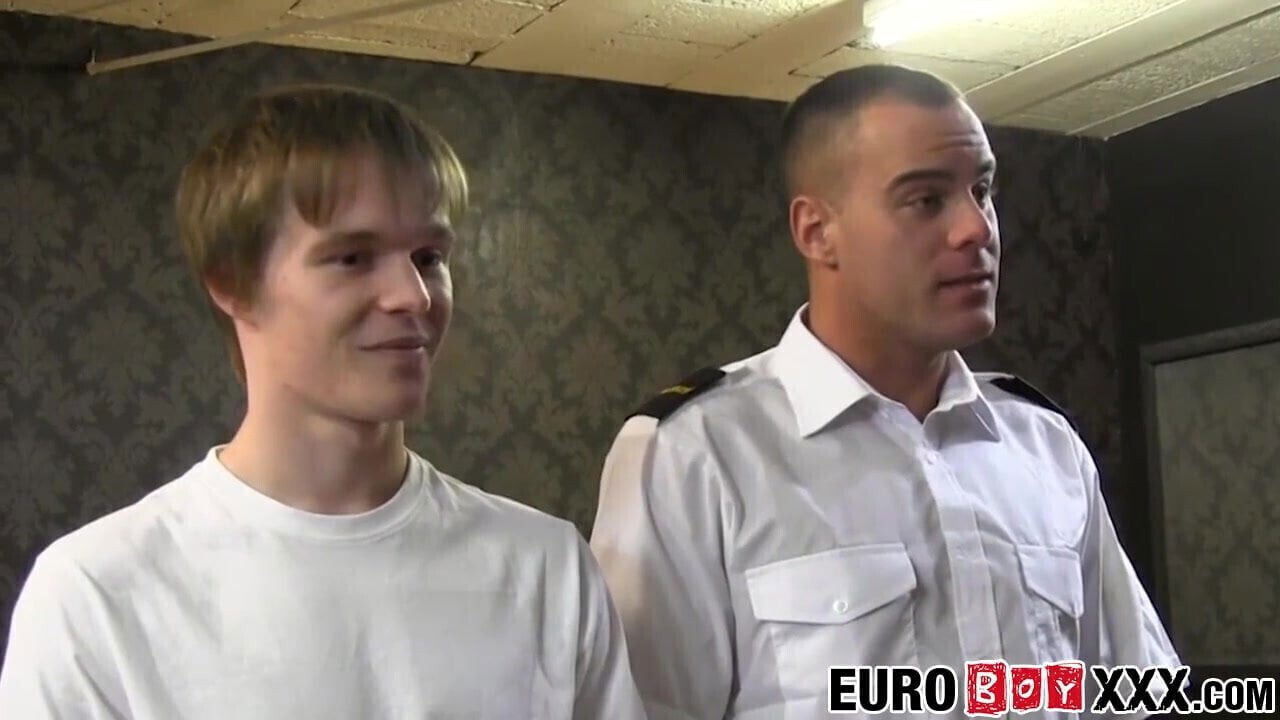 Twink offender disciplined with officers hard