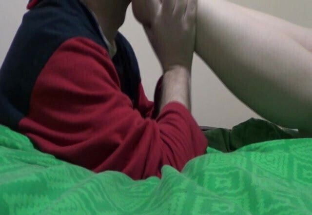 Licking wife's soft chubby feet