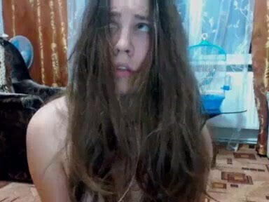 Busty Brunette Babe Strips Amateur cam show