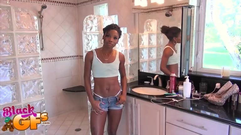 Ebony Mays makes hard dick disappears pussy