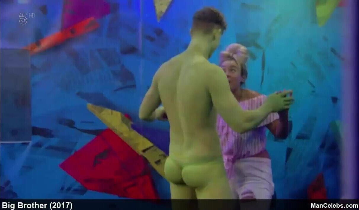 Sam Chaloner frontal nude & underwear from Big Brother 2017