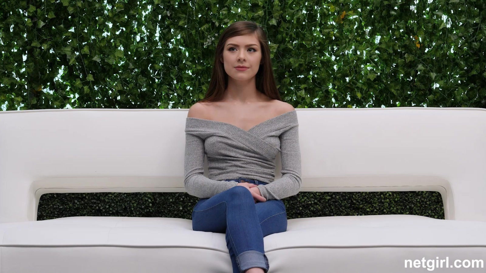 Blue teen beauty Winter pounded casting couch