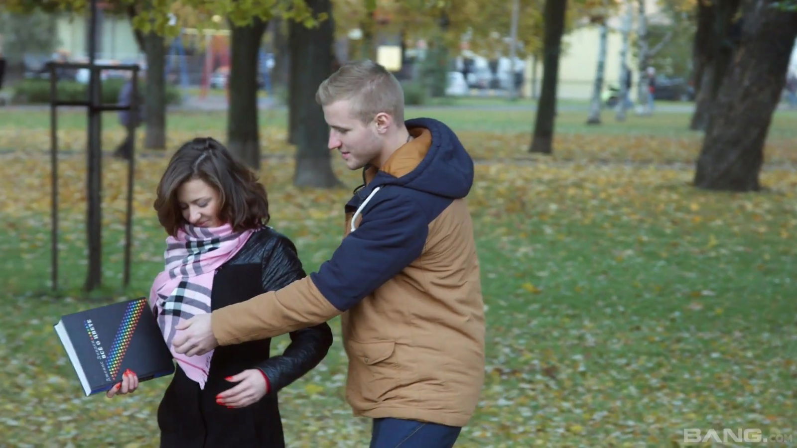 Brunette Sandra Welness rides sucks dick living room