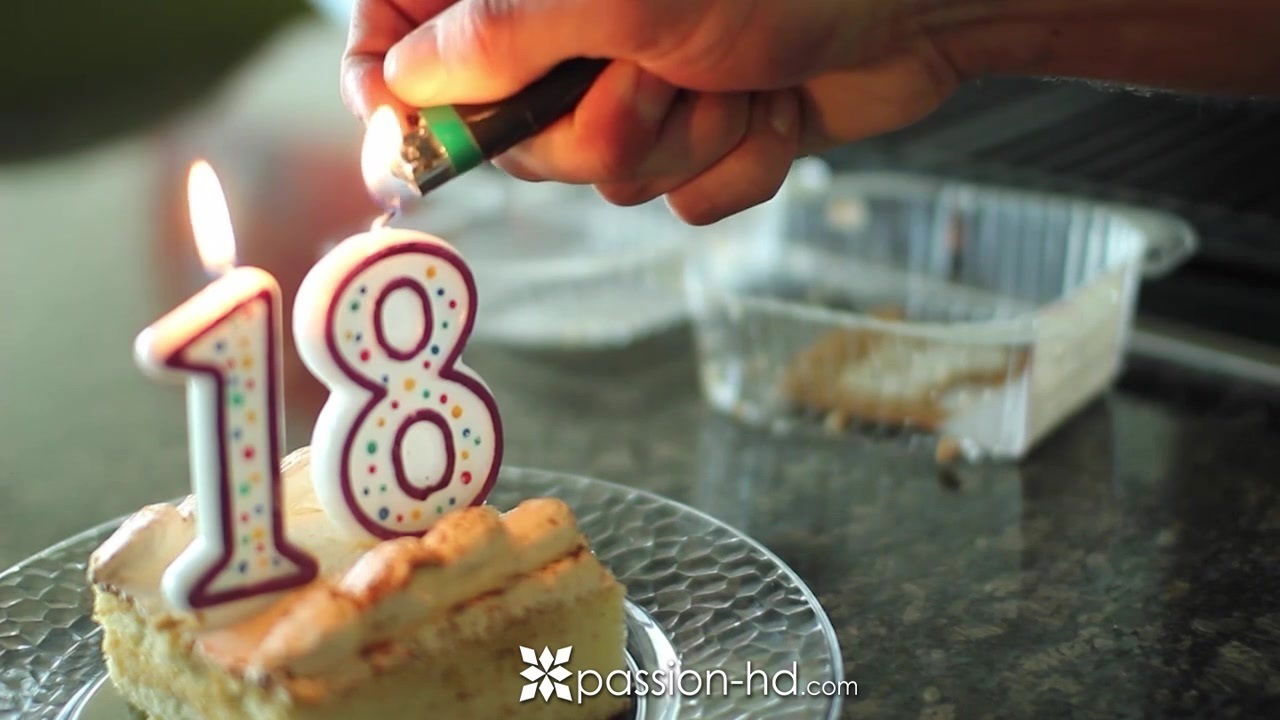 year blonde Cassidy Ryan gets licked fucked hard birthday