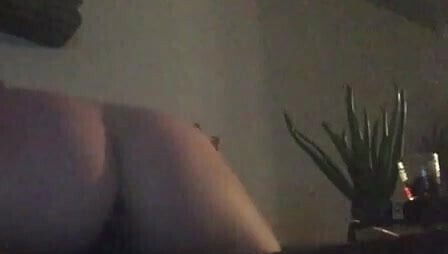 Granny riding with dick n her ass