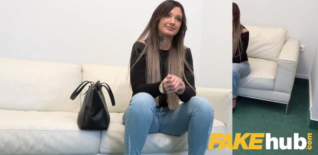 Fake Agent Sexy tattooed Ukrainian loves deepthroat