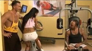 dark long hair some workouts