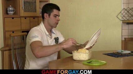 Big-cocked hetero dude seduced by stallion gay