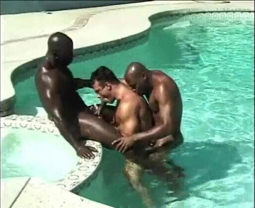 Three musclemen fucking