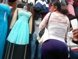 Spying Mature Latina Huge Butt Voyeur Candid Booty