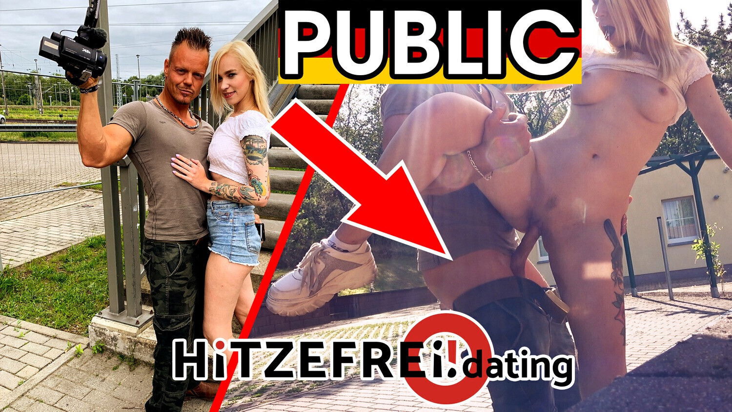 HITZEFREI.dating CAUGHT POLICE: Blonde Teen Fucked PUBLIC