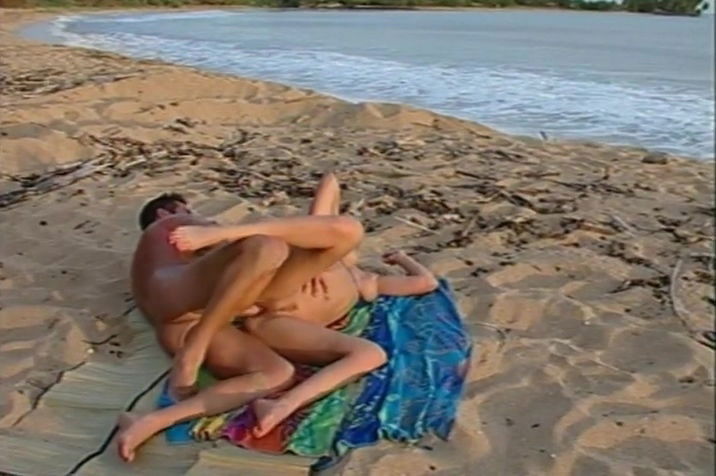 Happiness On Young Lovers Beach.