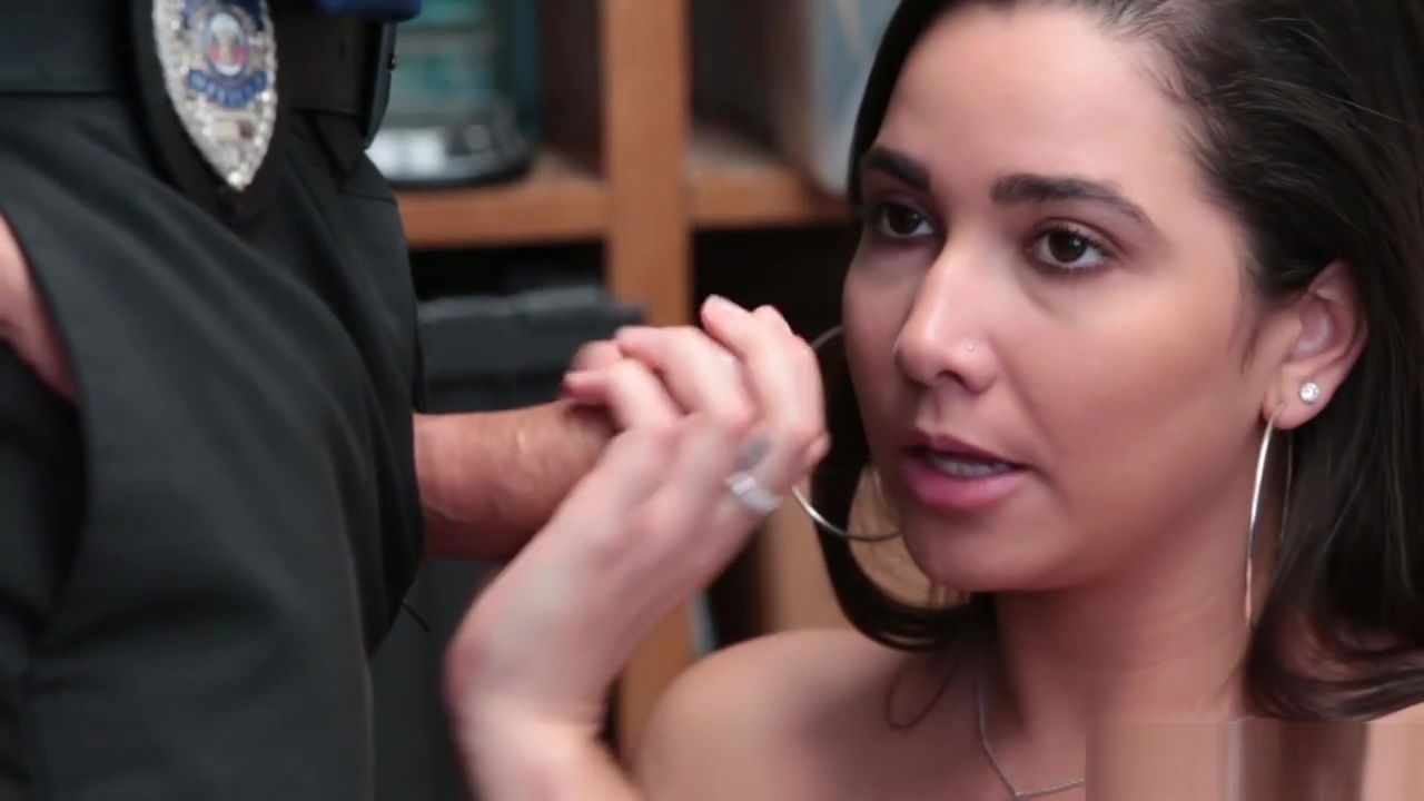 Karlee Gray deep throat blowjob the LP Officers cock