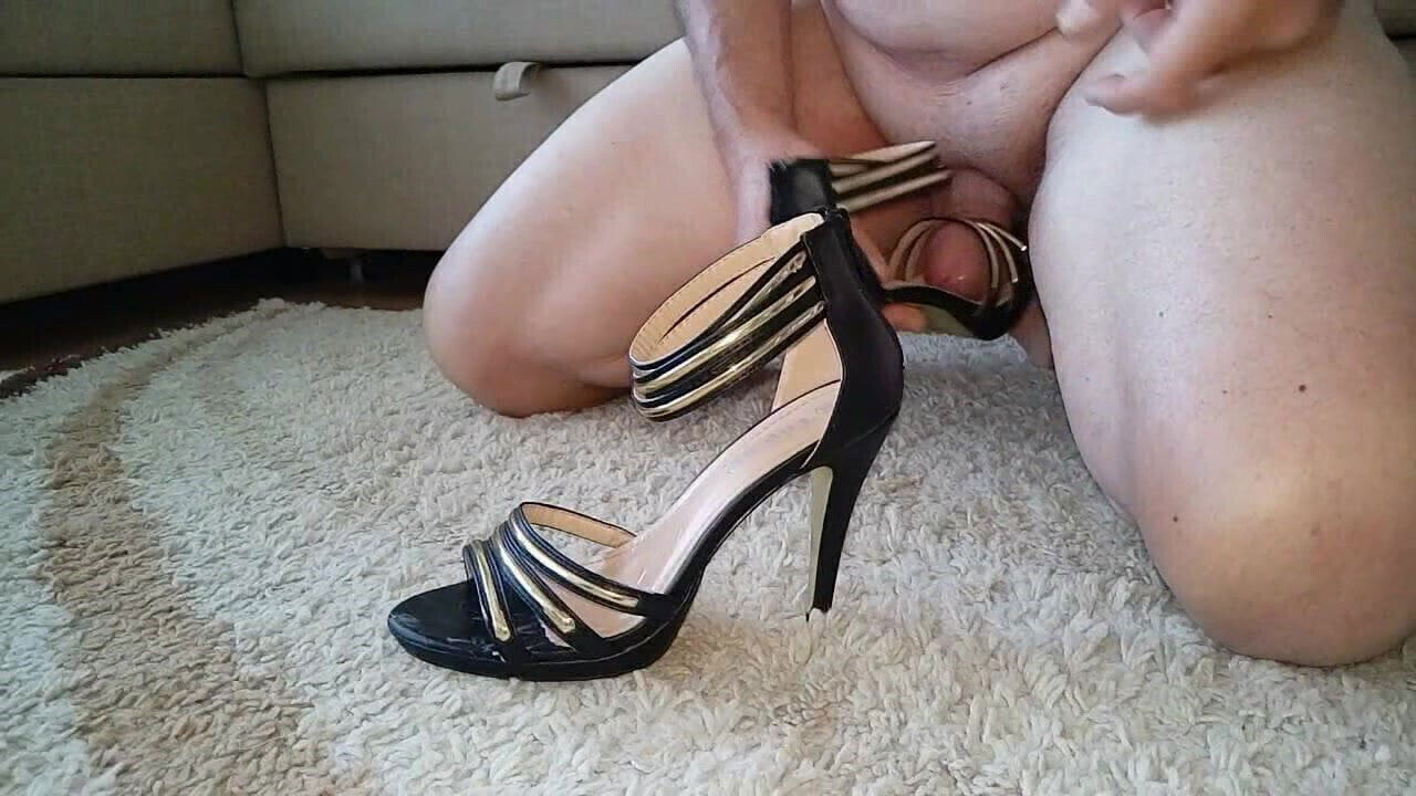 Someone's Black Sandals bought from internet fuck