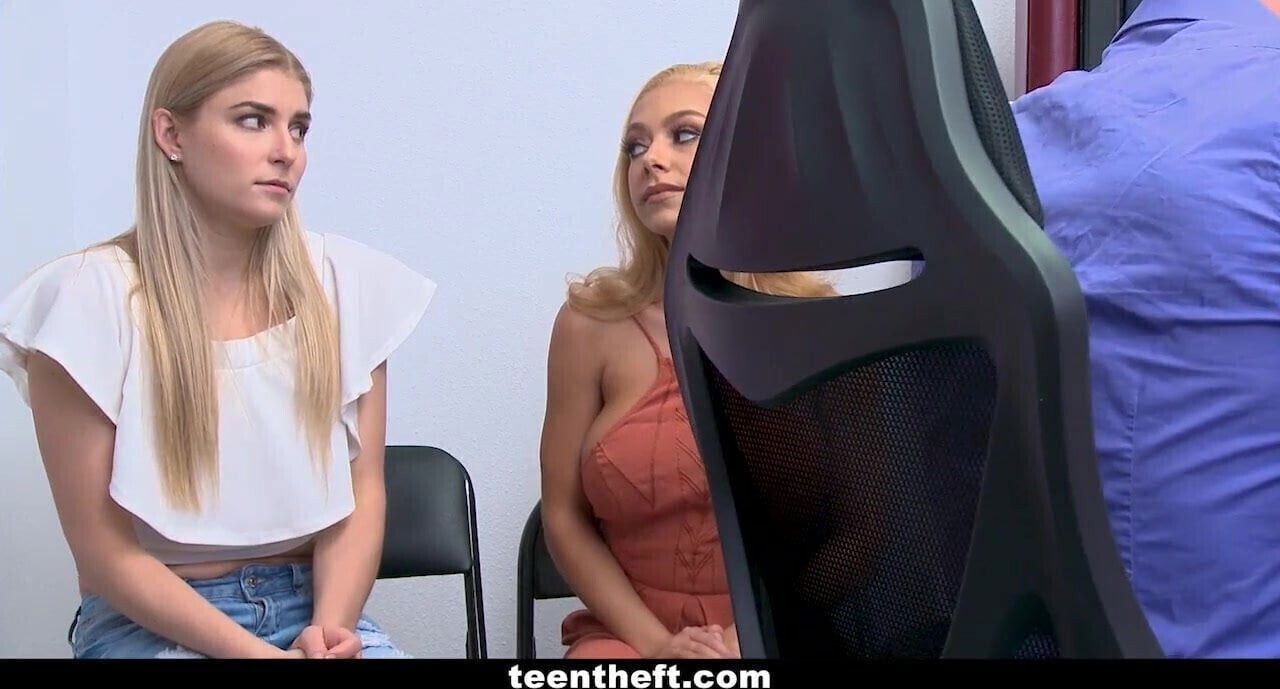 Blondes Strip Searched and Fuck Their Way Out Of Jail