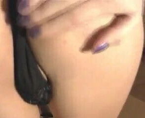 blond Anita striptease show meaty lips