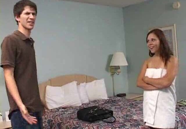 Girl out of the shower and ready for cock