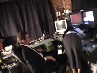 Abuse the secretary and get a blowjob