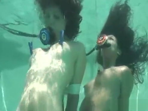 Casey Calvert and Drea Morgan bound duo under water