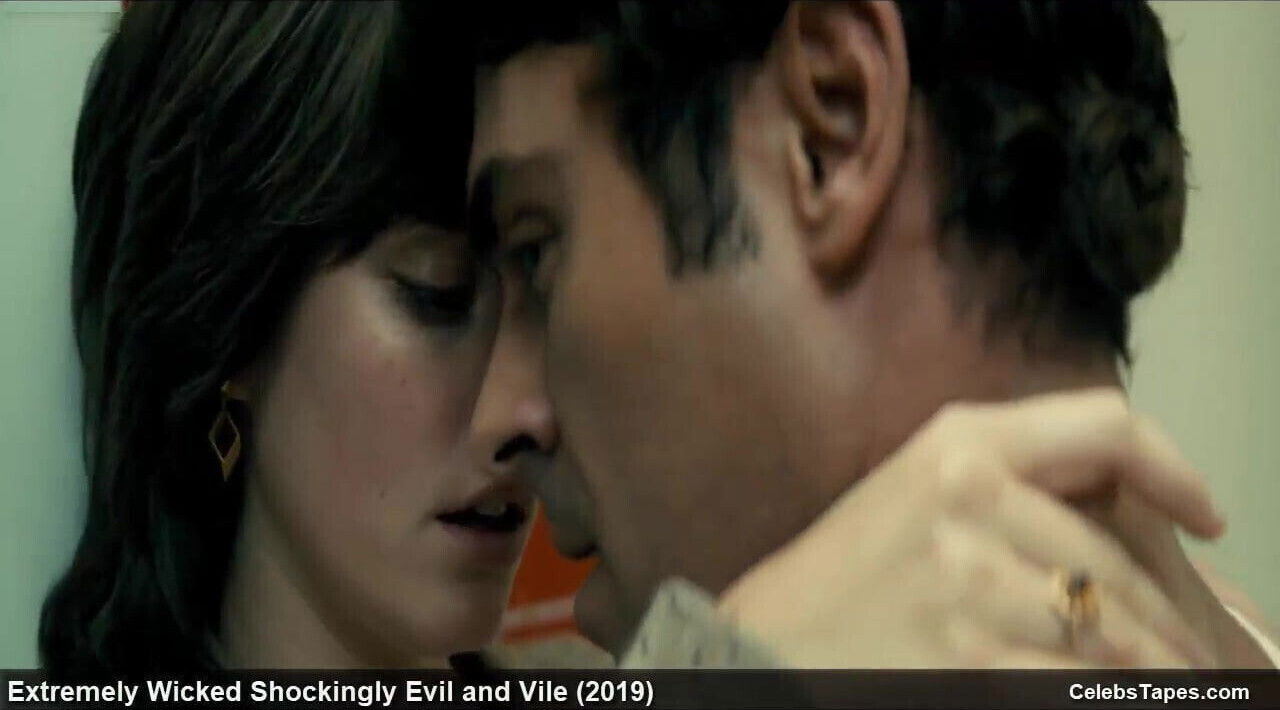 Lily Collins nude and erotic movie scenes