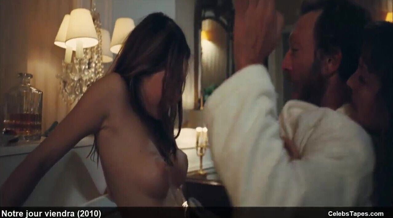 Camille Rowe & Josephine de La Baume nude topless in movie